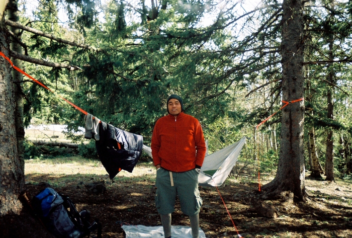 Camp With My Diy Hammock And A Stupid Expression Looking Fatter Than Usual