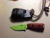 Esee Venom Green Izula W/orange Tiger Stripe Scales by bayoubomber in Other Accessories not listed