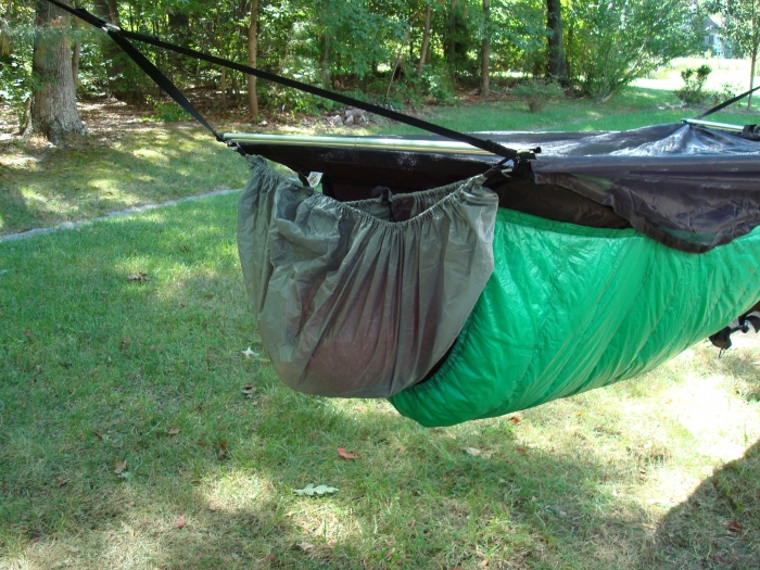 Jeff's Gear Hammock/Pack Cover On JRB BMBH