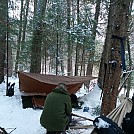 Deep Woods Winter Day Camp... by larrybourgeois in Hammock Landscapes