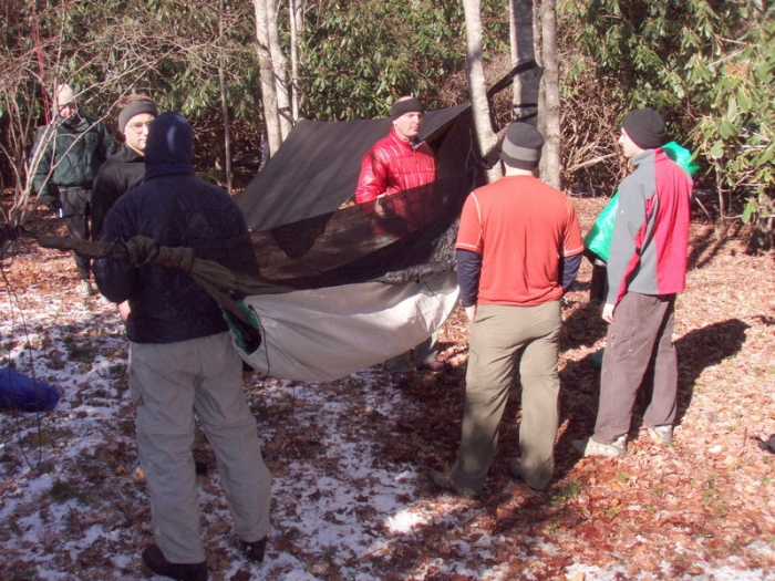 1st annual winter camp-out w/ hammockfourms