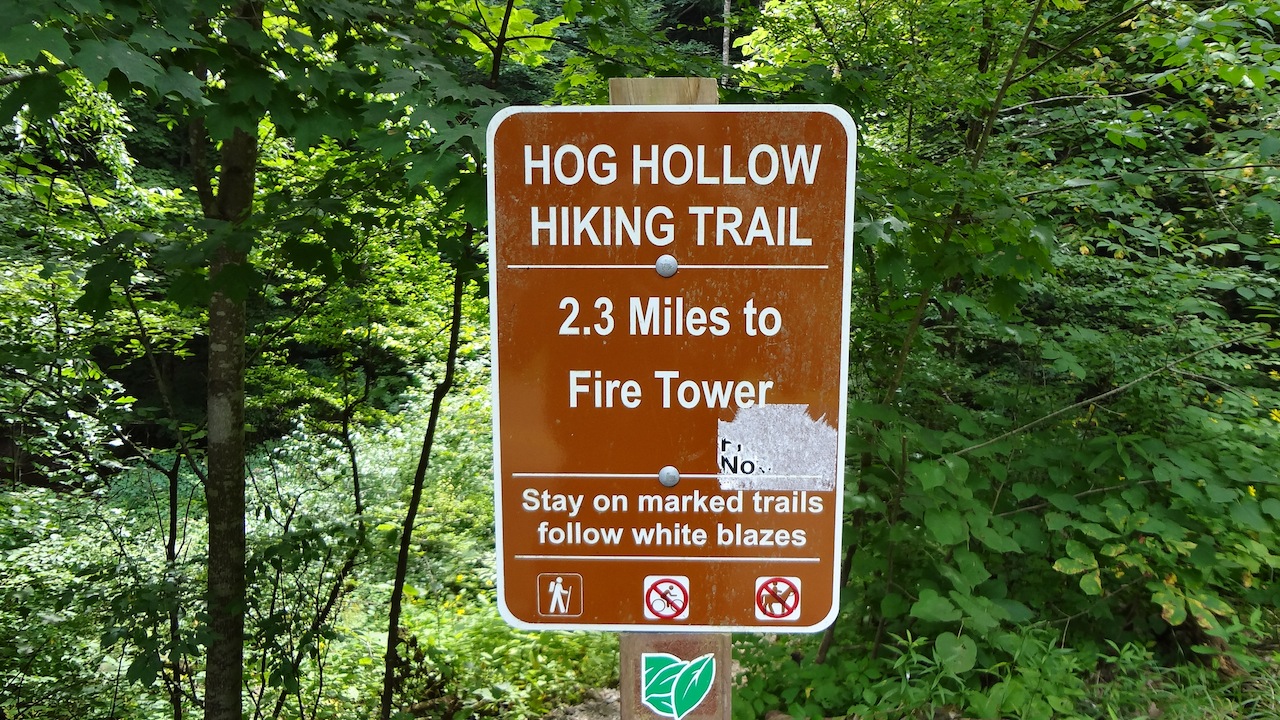 Mohican 3 - Hog Hollow Trail Sign
