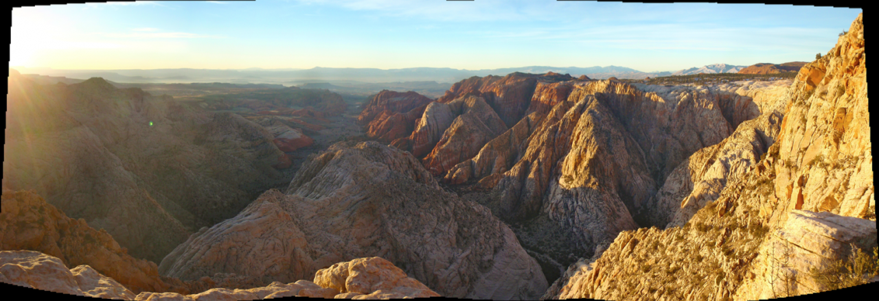 Panoramic View Atop Snow Canyon
