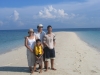 Rptinker's family on a sandbar