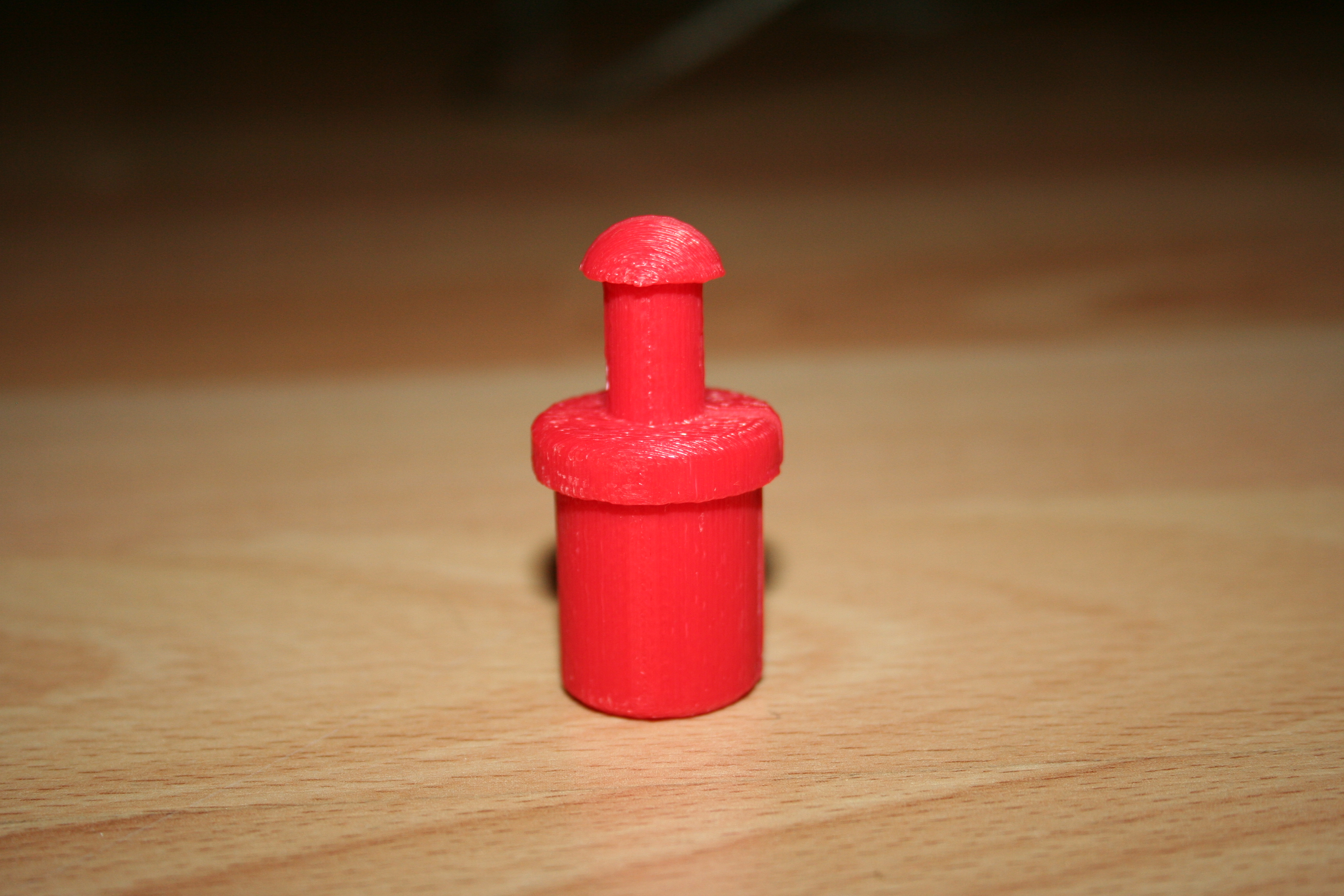 prototyp of a 3D printed plastic tip for spreaderbar