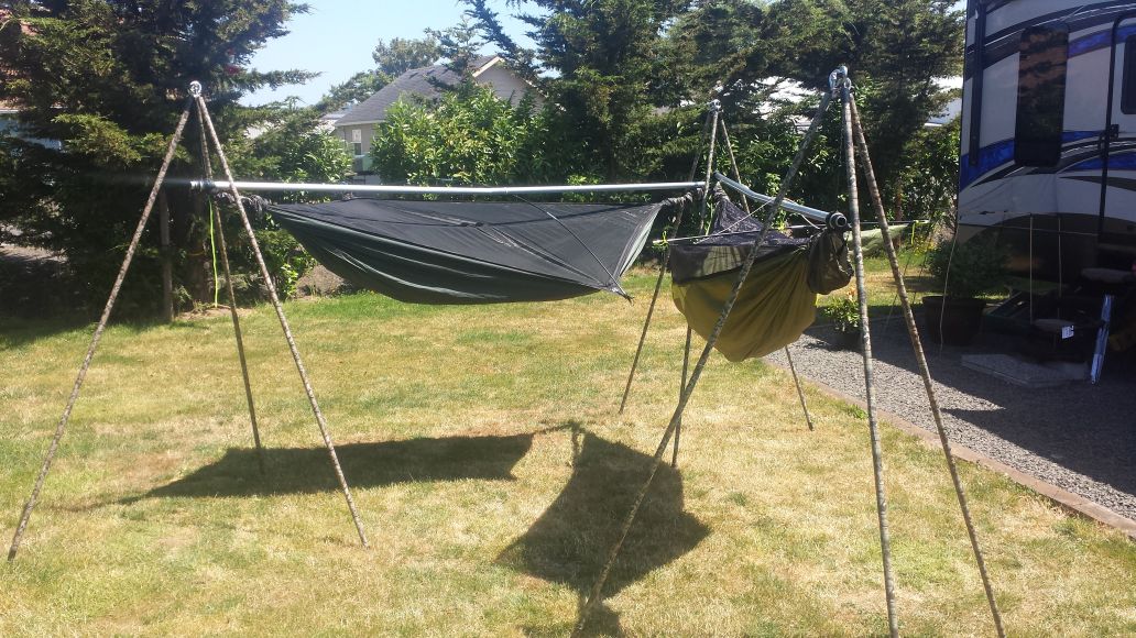 Accrete's convertable & portable hammock stand