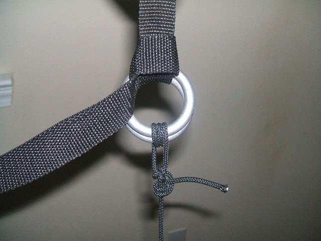 Picture of my 3 wrap ascender knot with bowline