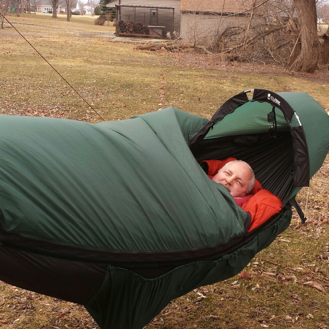 Hanging in backyard