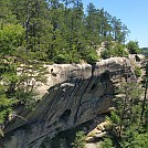 distant view of frogs head rock