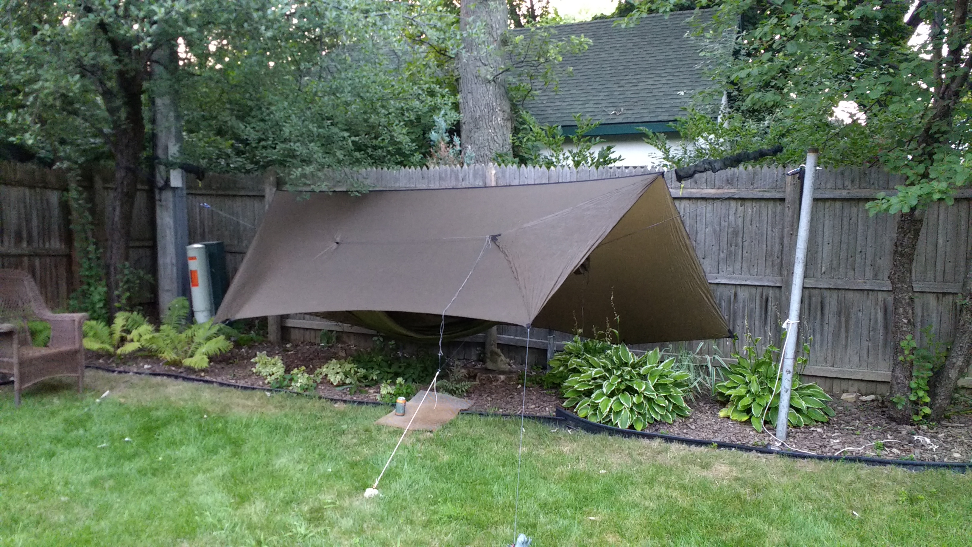 My backyard setup - Hammock Forums Gallery
