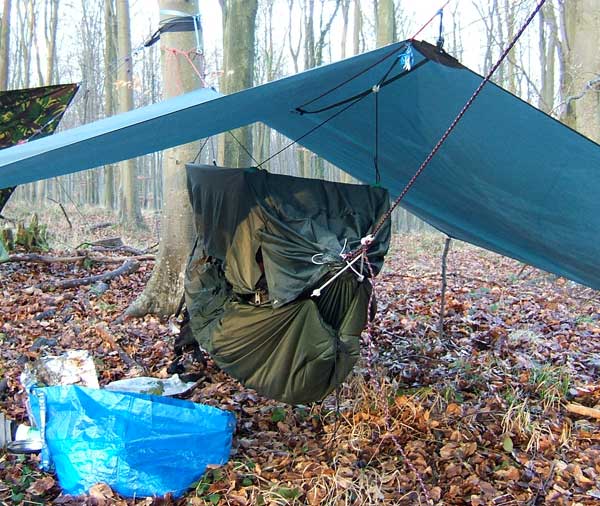 3 friends on the South Downs-Nigels set up