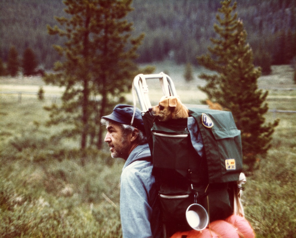 Dad & Brutus in the Bob Marshall Wilderness '75