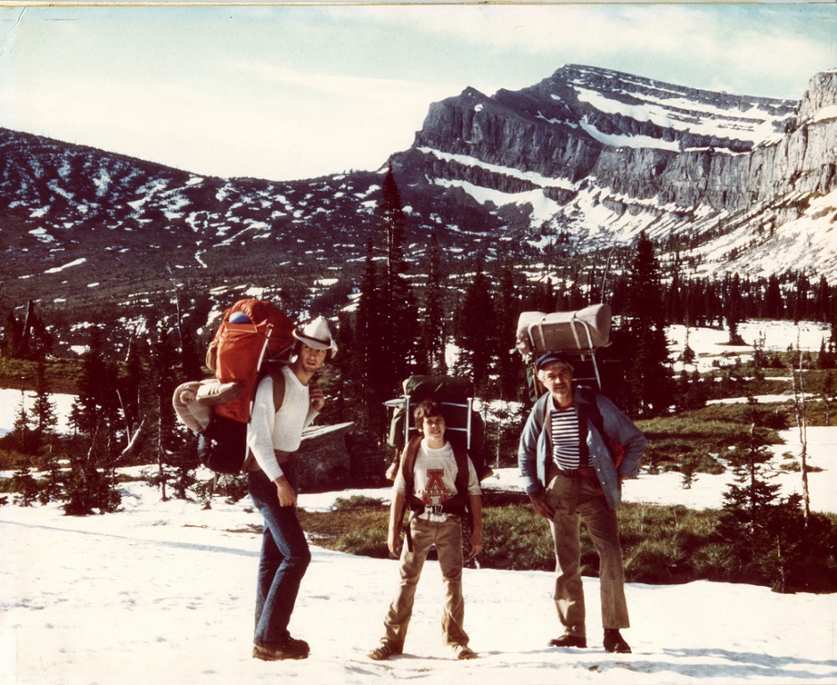 My Dad & Younger Bros in the Bob Marshall Wilderness '75
