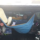 Quinn hanging in his mobile man cave